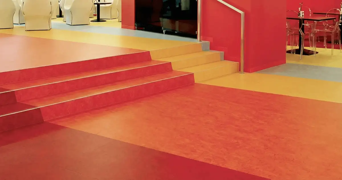 Snack bar with beautiful professionally installed linoleum flooring in Manchester, NH