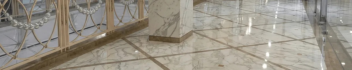 Beautiful marble floor professionally installed in Manchester, NH