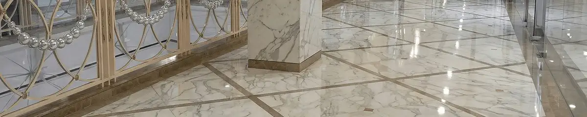Beautiful marble floor professionally installed in Manchester, NH